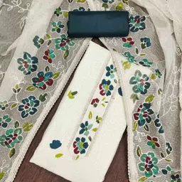 Blissta Floral Embroidered Unstitched Dress Material-image-37