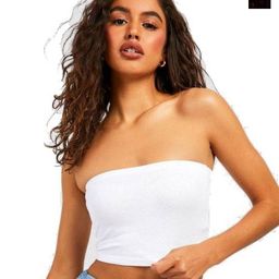 SRISARAS Pack Of 2 Strapless Tube Crop Top-picture-3