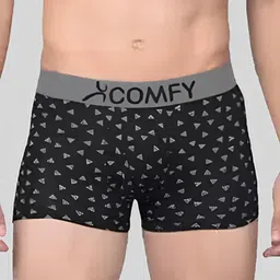 AMUL COMFY Men Pack Of 3 Printed Breathable Trunks ACM101BTRNK-MULTI-95-PO3 image 3