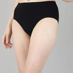 Soie Pack Of 3 Women High Rise  Full Coverage Hipster Briefs image 3