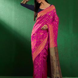 Suha Woven Design Zari Art Silk Banarasi Saree-image-50