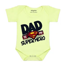 Arvesa Dad Is My Superhero Printed Bodusuit-image-89