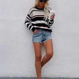 Oh Rare Women Striped Pullover-image-37