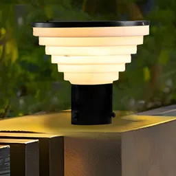 KINIS Black & Grey Modern Shape Gate & Garden Light Outdoor Lamp-image-59