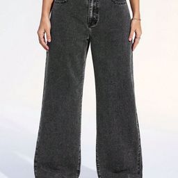 CHALODIA Women Comfort Wide Leg High-Rise Light Fade Stretchable Jeans-image-19