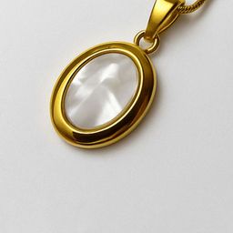 V FASHION JEWELLERY Women Gold-Plated Oval Pendants with Chains-image-27