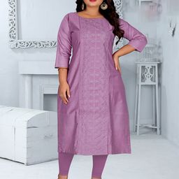 RIAANA Embroidered Straight Kurta-picture-57