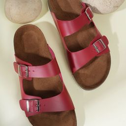 MOZAFIA Women Buckle Flats-picture-39