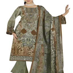 DRAVINAM Trends Ethnic Motifs Printed Pashmina Unstitched Dress Material-image-82