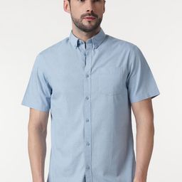Marks & Spencer Men Button-Down Collar Abstract Printed Cotton Casual Shirt-picture-5
