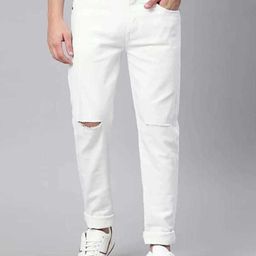 LINARIA Men Classic Slim FitSlash Knee Jeans-picture-9