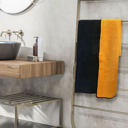 Myntra Elegant Homes Orange & Black 1 Other 650 GSM Bath Towel-image-48