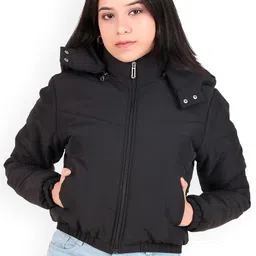 Brazo Women Lightweight Crop Padded Jacket with Patchwork-picture-44