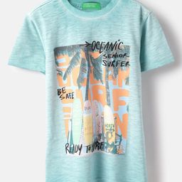United Colors of Benetton Boys Graphic Printed Round Neck Regular Fit T-shirt-image-30