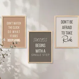 Motivational Wall Art With Frame Home Decor Wall Painting For Living Room Office Bedroom-image-82