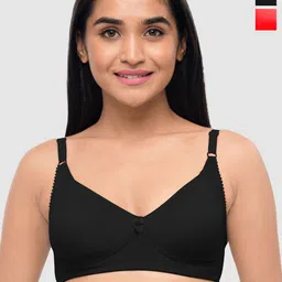 Lovable Women Pack of 2 Cotton Full Coverage Lightly Padded T-shirt Bra-13