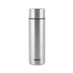 Milton Silver Glide 1000 Stainless Steel Single Walled Leak Proof Water Bottle 1L-40