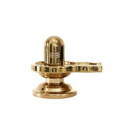 The Spiritual Living Gold-Toned Shivling Religious Idol Showpiece-11