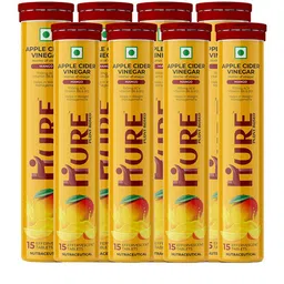 HURE THE PLANT FIX Premium Set Of 8 Mango Apple Cider Vinegar Tablets - 15 Tablets Each-10
