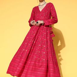 CHIRAAI Women Ethnic Motifs Floral Kurta-image-61