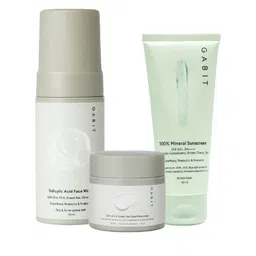 Gabit Set Of 3 Salicylic Acid Face Wash, Moisturizer & 100% Mineral Sunscreen-picture-6