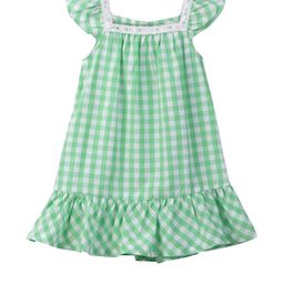 Beebay Girls Checked Cotton Dress-image-70