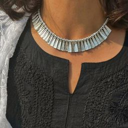 Janpath Online Statement Necklace-image-3