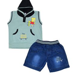 SHAKTI CREATION Boys Green Clothing Set-62
