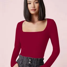 Dream Beauty Fashion Women Solid Long Sleeves Regular Top-29