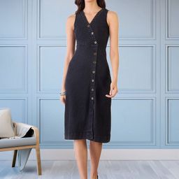 all about you Women V-Neck A-Line Cotton Dress-image-48