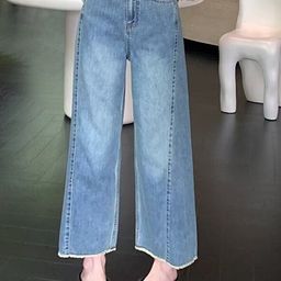StyleCast Women Wide Leg High-Rise Light Fade Jeans-image-77