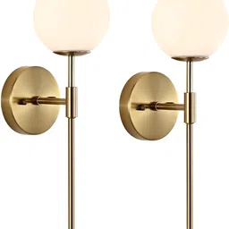 KINIS Gold-Toned Metal Quirky Spherical Shaped Wall Lamp-picture-4