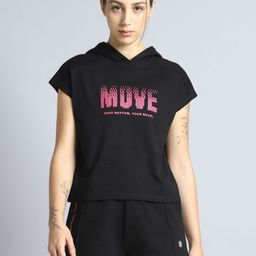 CULT Typography Printed Bio Finish Boxy Cotton Hoodie T-shirt-image-30