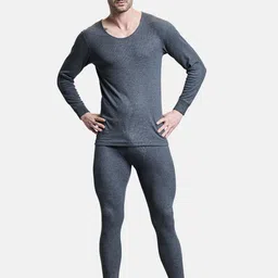 BOLDFIT Men Ribbed Thermal Set-image-11