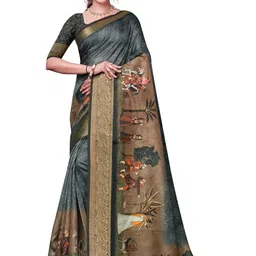 PARVOTSAV Multi Polyester Saree-image-47