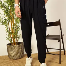 Thomas Scott Men Mid Rise Relaxed Fit Track Pants Joggers-image-6