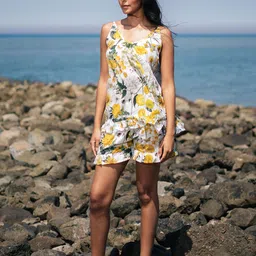SANSKRUTIHOMES Printed Pure Cotton Round Neck Top With Shorts Co-Ords Set-picture-17