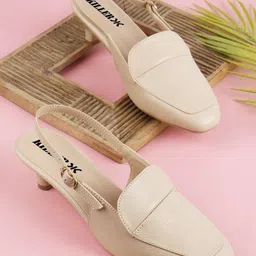 Killer Women Square Toe Kitten Mules-1