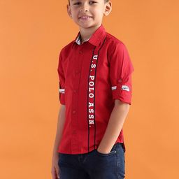 U.S. Polo Assn. Kids Boys Pure Cotton Brand Logo Shirt-picture-46