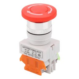 YWBL-WH Mushroom Emergency Stop Push Button Switch - 22MM-1