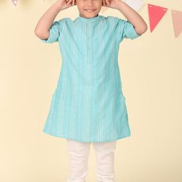 Fabindia Boys Striped Flared Sleeves Kurta-37