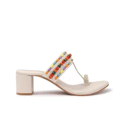 Anouk Colourblocked PU Block Sandals image 5