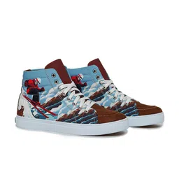 KobSook Men Woven Design Suede Sneakers-picture-41