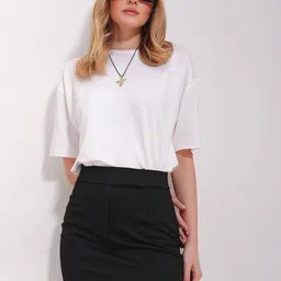 Trend Alacati stili A-Line Mini Skirt-image-27