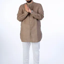 UNSIZED Men Paisley Printed Thread Work Kurta-picture-42