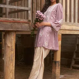 Lakshita Women Embroidered Bell Sleeves Tunic-picture-22