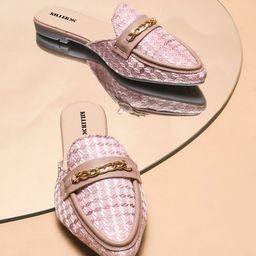 Killer Women Textured Pointed Toe Ethnic Mules Flats-picture-35