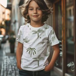 Trendyol Boys Floral Printed Round Neck T-shirt-picture-26