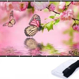 Moiz 100 INCH D Projector Screen (W) 213 x 153 Inch (H) 7.25FTX 5FT Projector Screen Projector Screen (Width 221 cm x 124 cm Height)-46