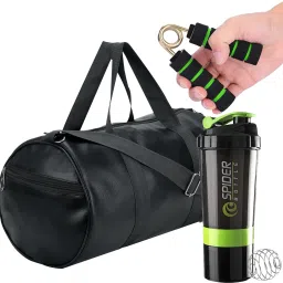 Gym Duffel Bag & Gym Shaker Bottle and Mini Griper For Mens and Womens. Fitness Accessory Kit Kit-image-62